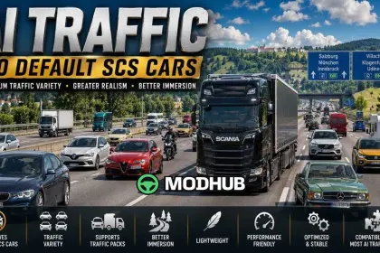 AI Traffic No Default SCS Cars v1.3 [1.61] for ETS2