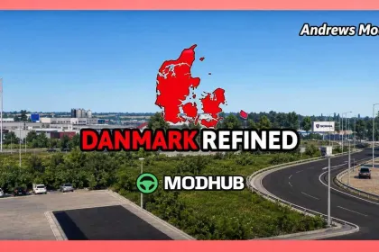 Danmark Refined v2.4 1.61 mod for ETS2