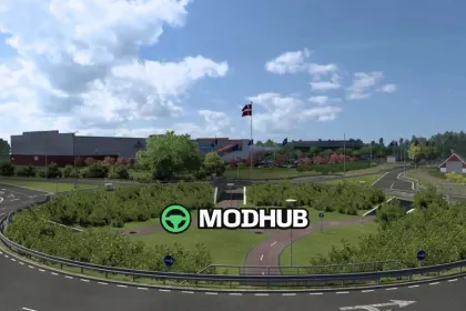 Danmark Refined v2.4 1.61 mod for ETS2 — 3