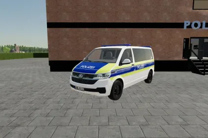 Volkswagen T6.1 Lower Saxony Police для Farming Simulator 22