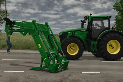 Powerful Tractor John Deere 6R XLarge with Agribumper and Smart Options for FS25 — 1