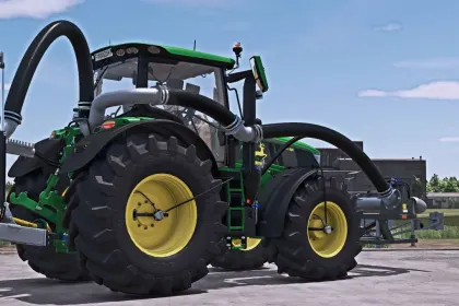 Powerful Tractor John Deere 6R XLarge with Agribumper and Smart Options for FS25 — 6