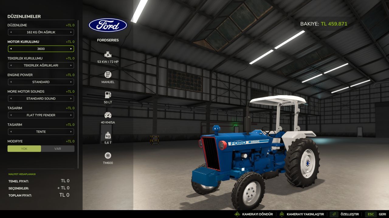 Трактор Ford 2000-3000 Series для Farming Simulator 25