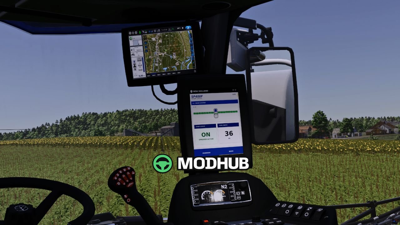 Самохідний обприскувач New Holland SP400F V1.0.0.1 для FS25