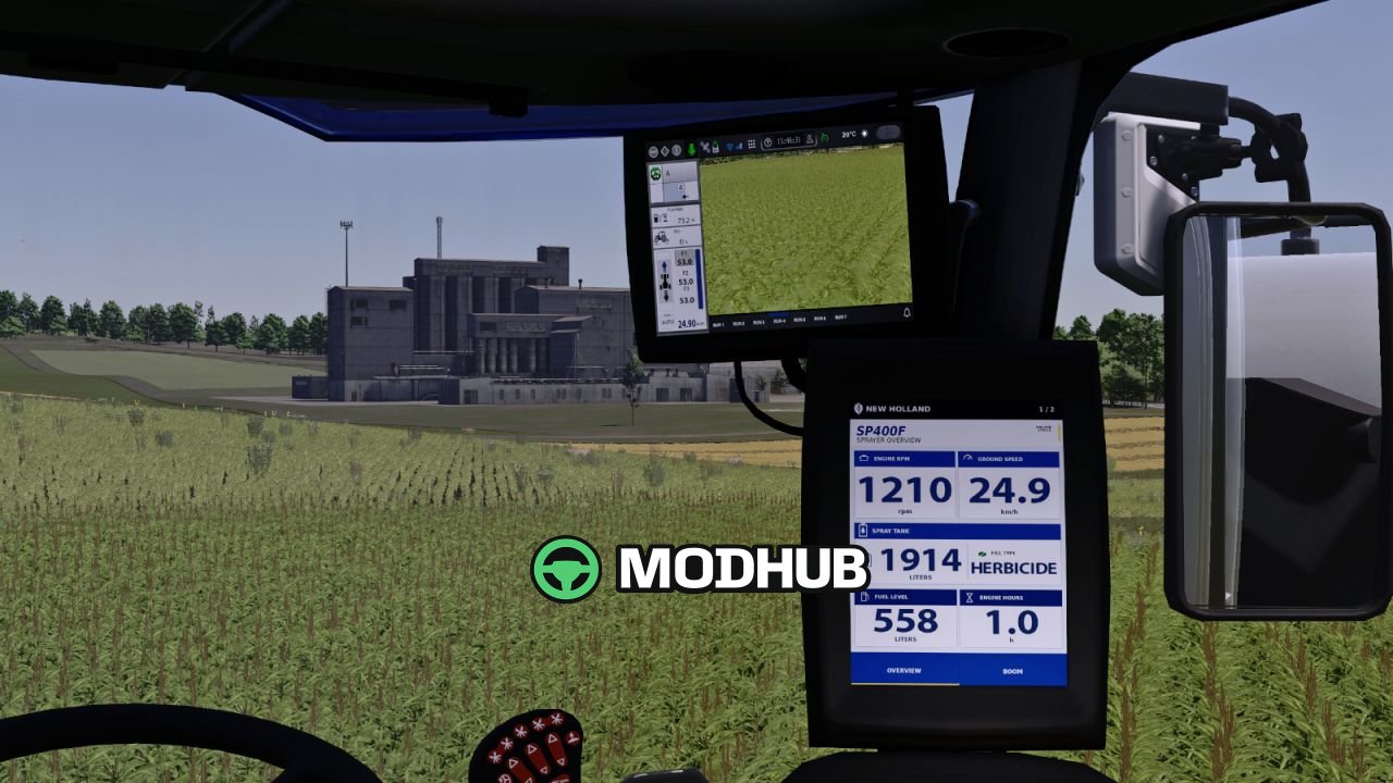 Самохідний обприскувач New Holland SP400F V1.0.0.1 для FS25