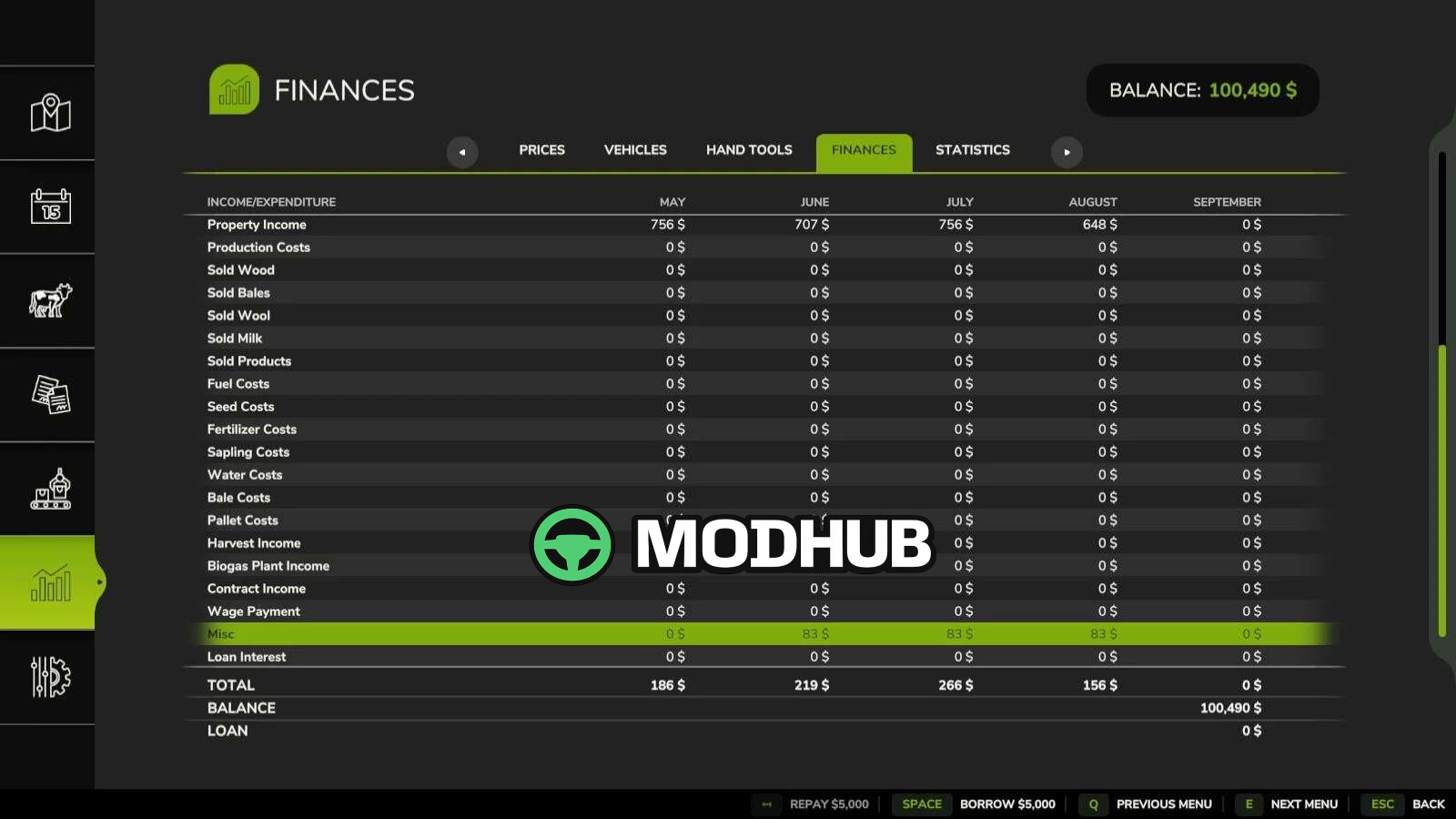 Mod für Spielmechaniken Bank Balance Earns Interest für Farming Simulator 25