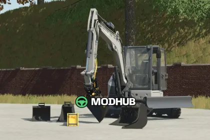 Ківшовий пак Beco для Kubota U50 V1.0 у FS25