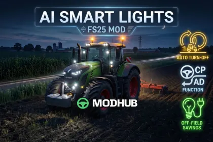 Освітлення AI Smart Lights V1.0 для FS25