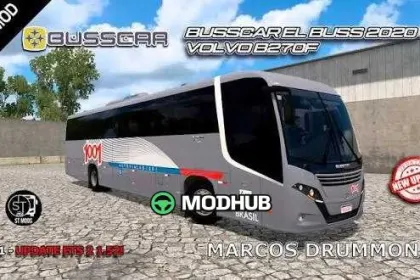 Bus BUSSCAR ELBUS 320 DESBLOQUEADO v2.1.1 für ETS2