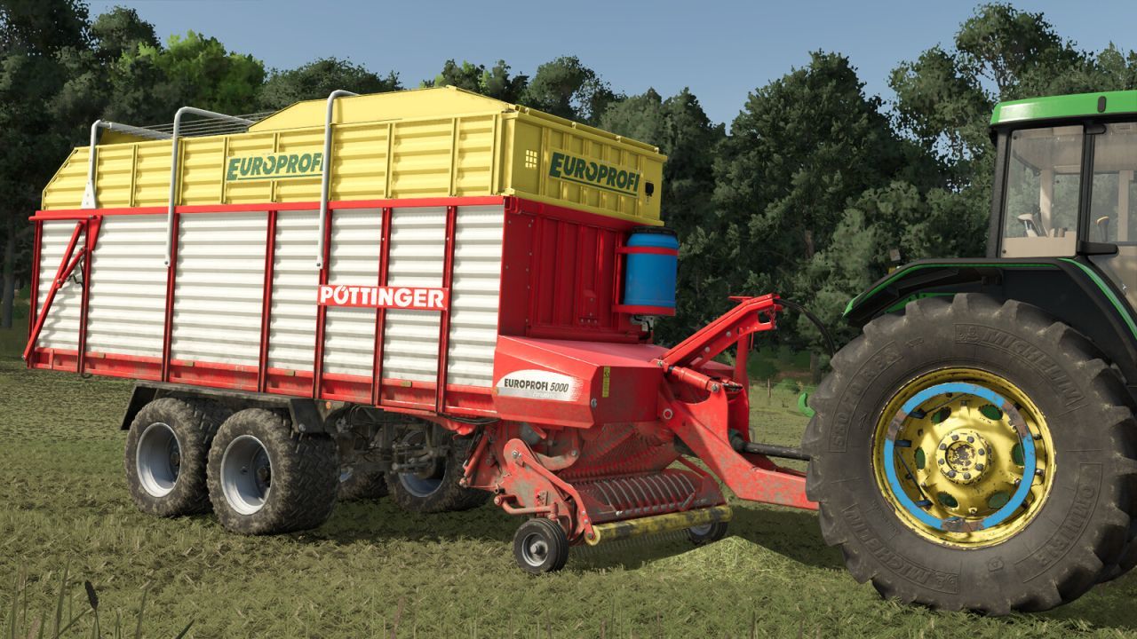 Вагон-збирач силосу Pöttinger Europrofi 5000L для Farming Simulator 25