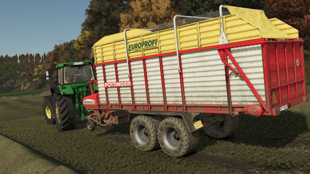 Вагон-збирач силосу Pöttinger Europrofi 5000L для Farming Simulator 25