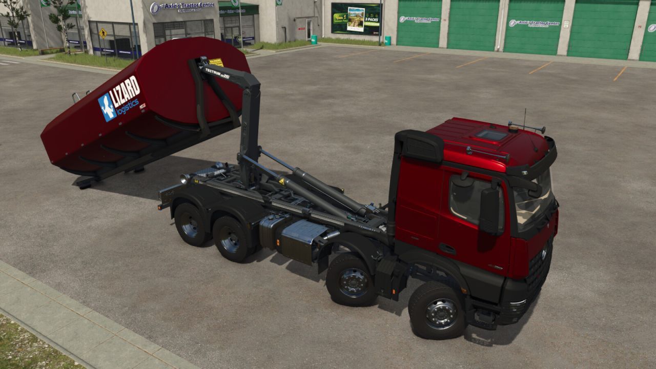 Паливна/цистернова платформа з гаком Lizard HT75 Hooklift Tanker для Farming Simulator 25