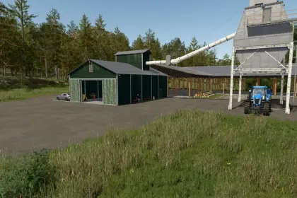 OLD SAWMILL Woodchips Production for Farming Simulator 25