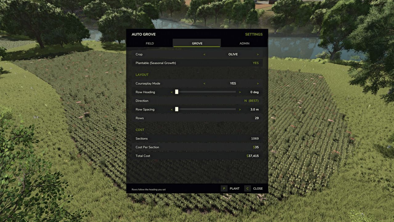Auto Grove для Farming Simulator 25