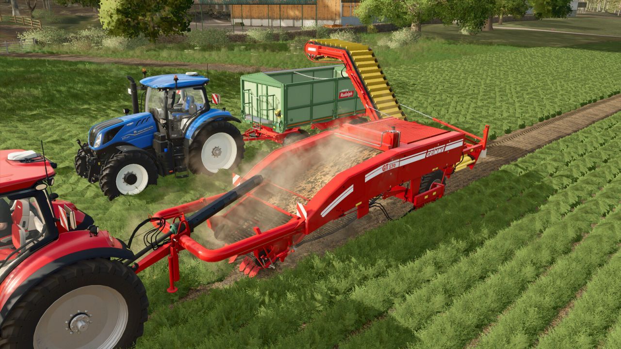 Effektives Set GRIMME GT170 und KS75-2/4 zur Kartoffelernte in Farming Simulator 25
