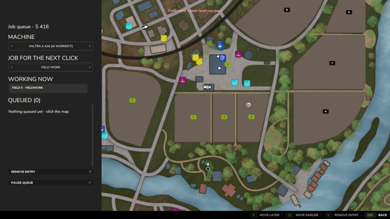 Черга робіт (Job Queue) для Farming Simulator 25