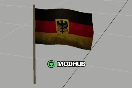German Flag (Prefab) V1.0 for FS25