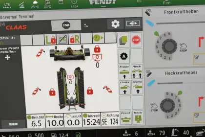 Екран ISOBUS Claas Disco (Prefab) для Farming Simulator 25