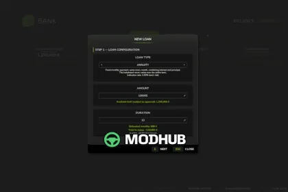 Банк і кредити V1.1 для FS25 — 2
