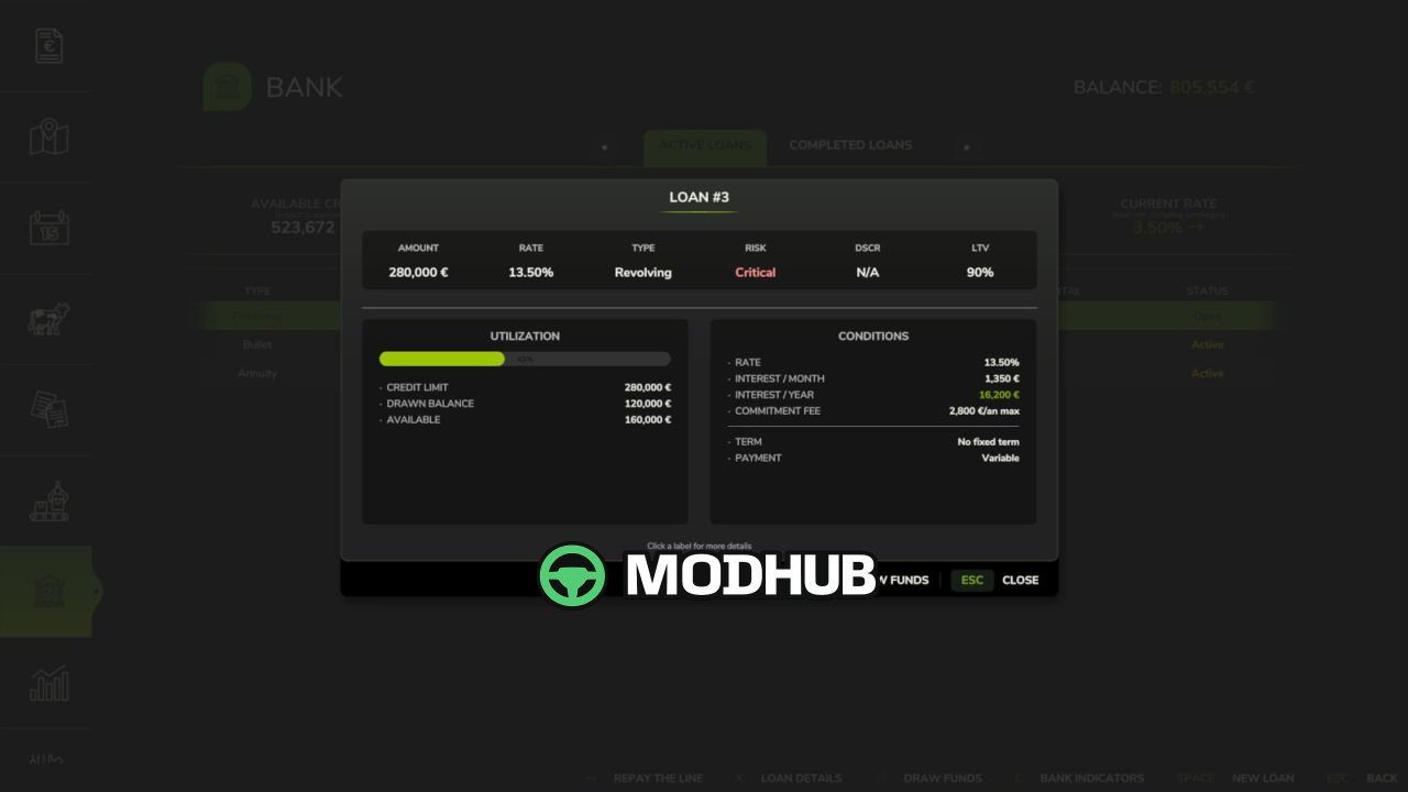 Банк і кредити V1.1 для FS25