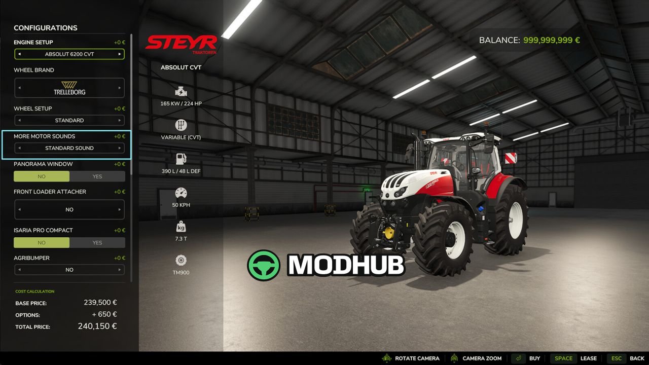 Скрипт More Motor Sounds V2.0 для FS25