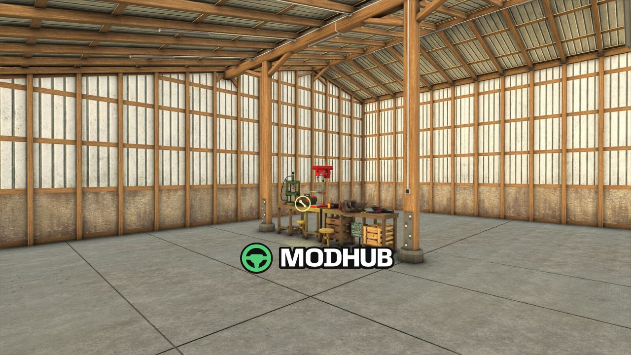 Стара майстерня-гараж Old Garage With Workshop для FS25