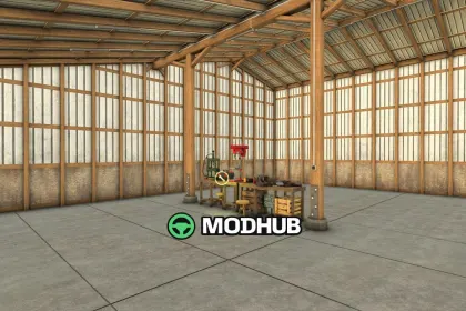 Стара майстерня-гараж Old Garage With Workshop для FS25 — 2