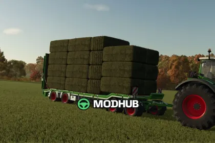 Низькорамний причіп Lowloader Bale Autoload Pack V1.0 для FS25 — 4