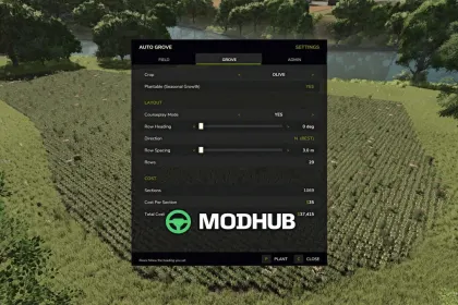 Скрипт Auto Grove V1.0 для FS25 — 2