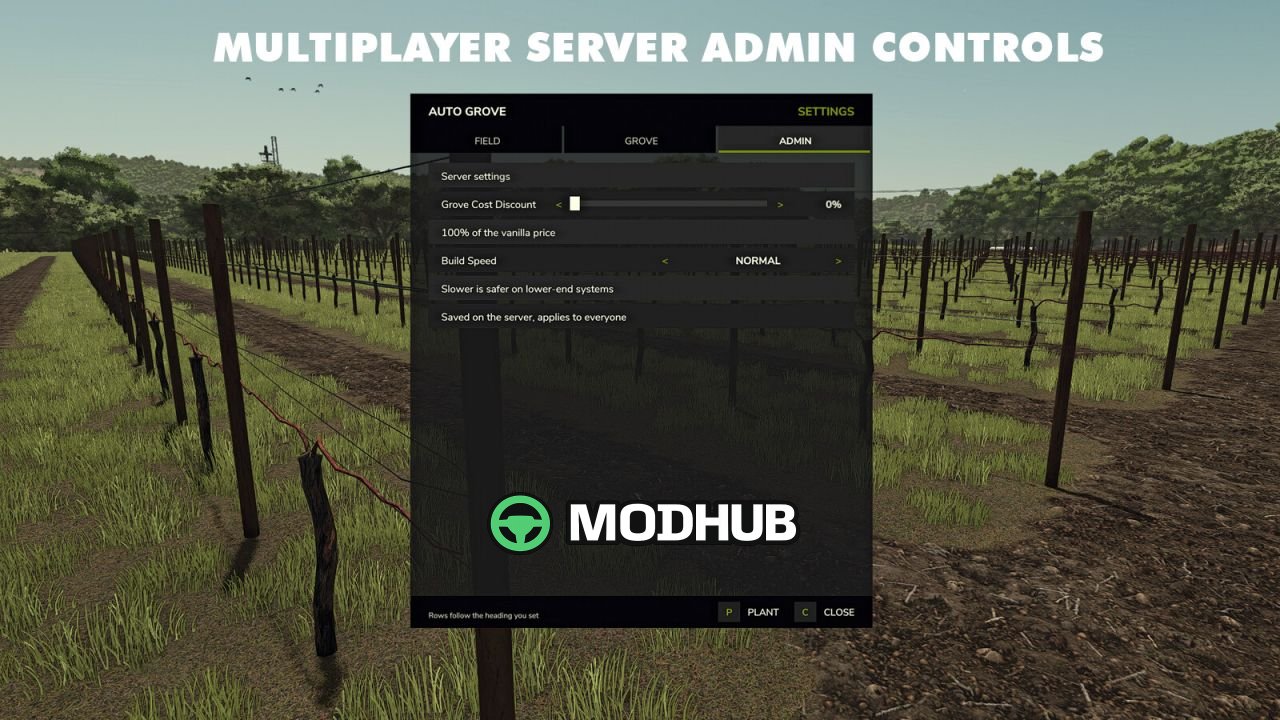 Скрипт Auto Grove V1.0 для FS25