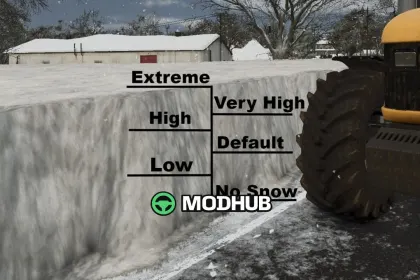 Сніг Real Snow v1.0 для FS25 — 3