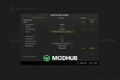 Скрипт Hire A Worker V1.0 для FS25 — 2
