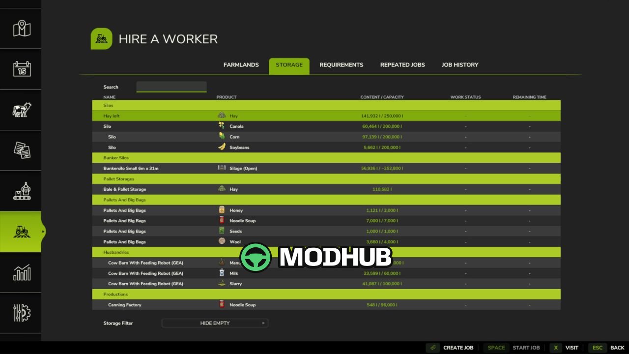 Скрипт Hire A Worker V1.0 для FS25