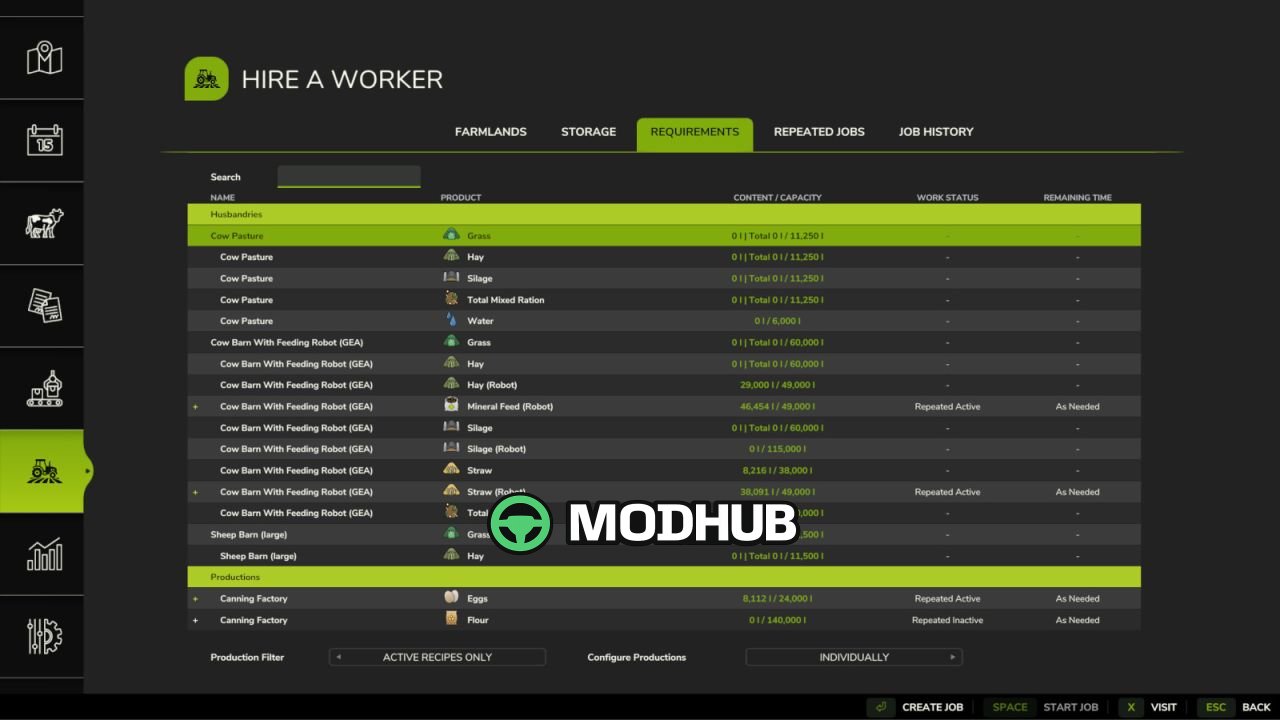 Скрипт Hire A Worker V1.0 для FS25