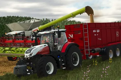 Legendärer Dreiachsiger Kipper Krampe TW 800 mit Erweiterung für große Erntefahrten — 1