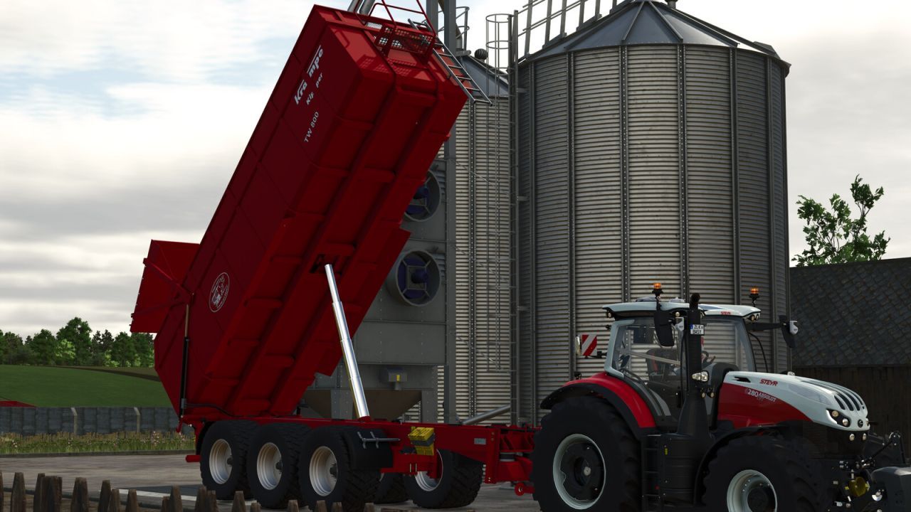 Legendarny Tridemowy Przyczep Krampe TW 800 z Rozszerzeniem do Dużych Zbiorów - Zrzuty ekranu