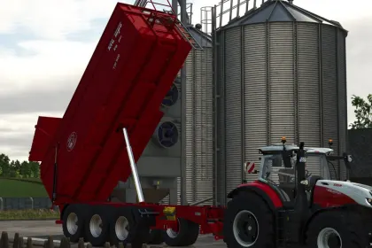 Legendärer Dreiachsiger Kipper Krampe TW 800 mit Erweiterung für große Erntefahrten — 2