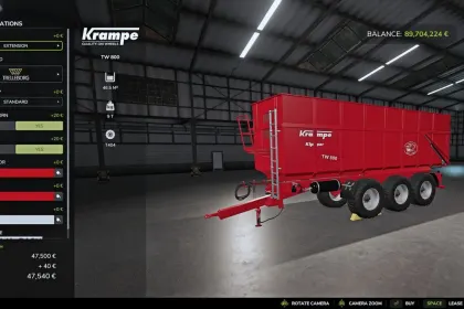 Legendärer Dreiachsiger Kipper Krampe TW 800 mit Erweiterung für große Erntefahrten — 3