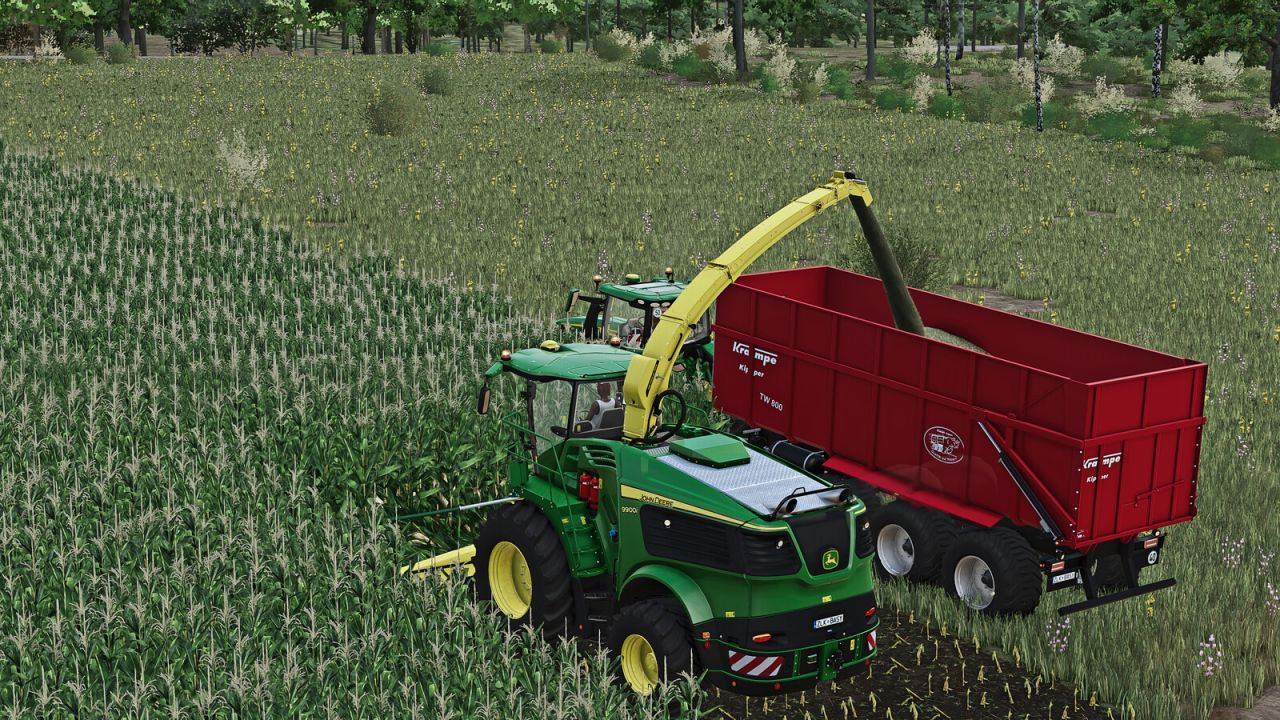 Legendarny Tridemowy Przyczep Krampe TW 800 z Rozszerzeniem do Dużych Zbiorów - Zrzuty ekranu