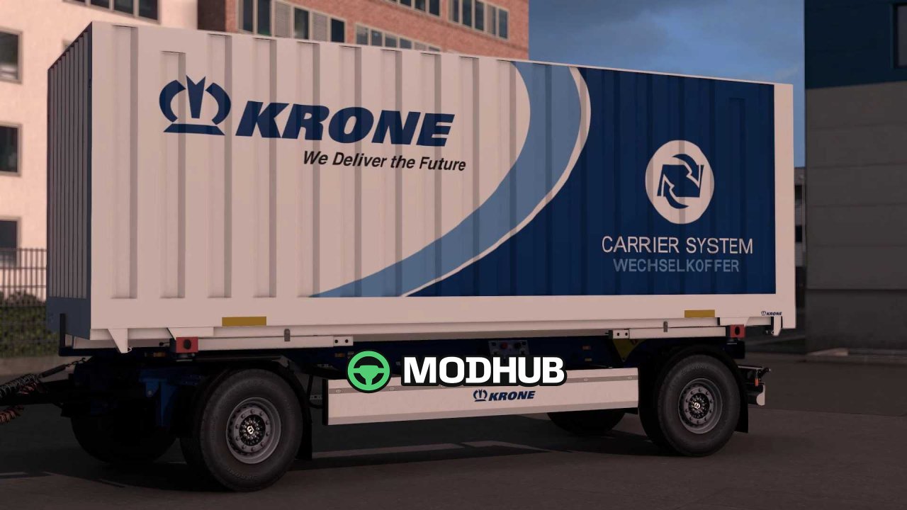Причіп Krone Profi Box Carrier Pack v1.6.5.4 для ETS2
