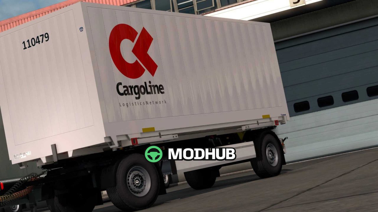 Причіп Krone Profi Box Carrier Pack v1.6.5.4 для ETS2