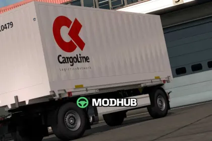 Причіп Krone Profi Box Carrier Pack v1.6.5.4 для ETS2 — 3
