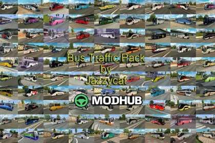 Bus Traffic Pack by Jazzycat v18.2.1 for ETS2