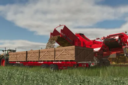 Efektywny Box Tipper dla FS25 + Skrzynia Warzywna 4000 l dla Ładowarek — 2