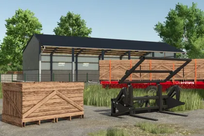 Efektywny Box Tipper dla FS25 + Skrzynia Warzywna 4000 l dla Ładowarek — 3