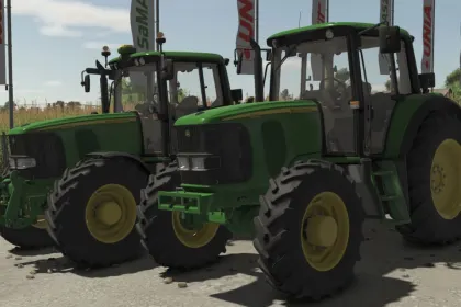 Трактор John Deere 6020 Premium Series для Farming Simulator 25
