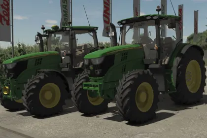 Трактор John Deere 6R Medium Frame Series 2011 для Farming Simulator 25