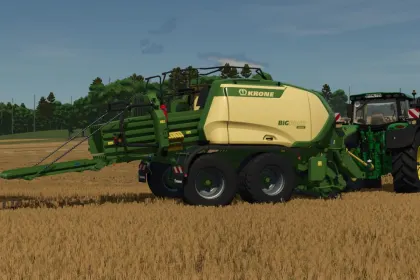 Effizienter Pressenwickler Krone BigPack 1270 VC + Wickler Göweil G4010 für FS25 — 2