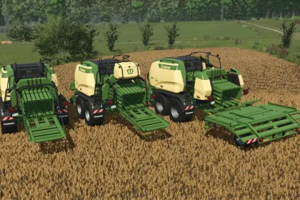 Effizienter Pressenwickler Krone BigPack 1270 VC + Wickler Göweil G4010 für FS25 — 4