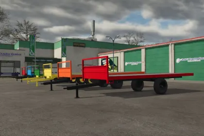 Практичний Flatbed Trailer — Універсальний Платформний Причіп для Перевезень у FS25 — 1
